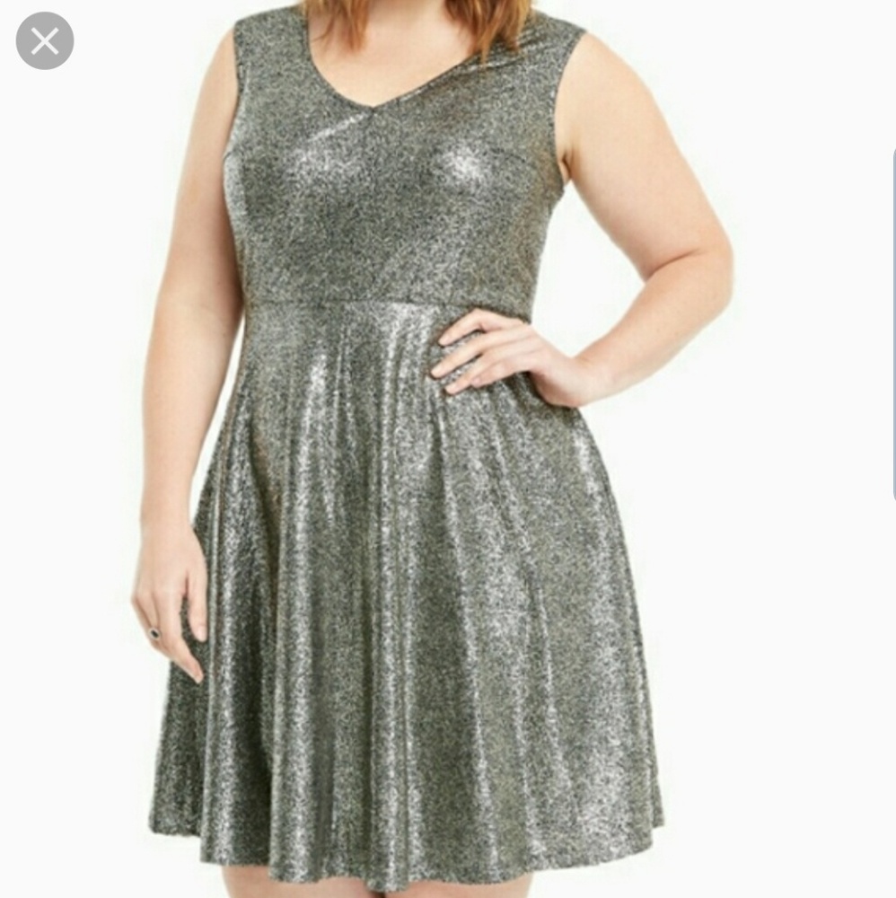 Torrid Size 3 Silver Dress